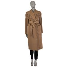 Max mara textured camel hair coat sale shop max mara textured camel hair coat at 675 eur 06 11 18 on stylebop discover the latest max mara collections online at stylebop elegant women s coats new max mara 2018 collection from camel coats to new 2018 trends discover new max mara arrivals at. Max Mara Pacos Fringe Belted Coat Camel Wool
