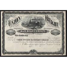 Union Freight Railroad Company Artonpapers Railroad Companies Railroad Union