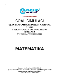 Cek yuk perbedaan contoh soal bukan hots dengan soal hots. Usbn Mtk Paket 1 Soal Prediksi Paket 1 Matematika Sd Mi Usbn Kelas 6 Irisan K13 Dan Ktsp