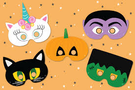 8 halloween masks pictures to print and color. Diy Kids Halloween Masks Coloring Template Yes We Made This