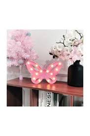 vipstreet dekoratif gece lambasi cocuk odasi icin pembe kelebek aydinlatma masa duvar gece lambasi 27 5 18 4cm trendyol kelebekler duvar pembe