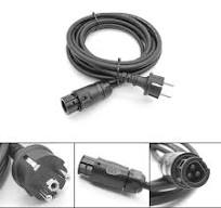 25A Rated Current AC Power Cable with 3x1.5mm2 H07RN-F Rubber Cable for  Micro Inverters AC230V