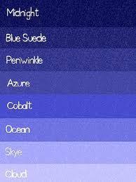 Wearblue Wbr2r Blue Color Chart Indigo Blue Blue Color