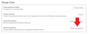 Setting up repository on github and pushing first project on github using git. How To Delete A Github Repository A Step By Step Tutorial Appy Pie Help