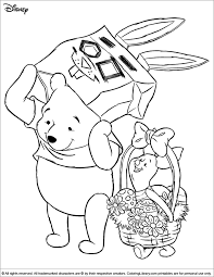 These free, printable easter coloring pages include all your favorite easter images like easter bunnies, eggs, chicks, lambs, flowers, and more. Easter Disney Coloring Book Printable Coloring Library