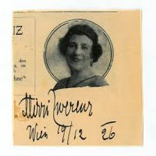 Mayen, Maria Albumblatt mit eigenh. U.