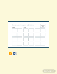 Free Classroom Seating Arrangements For 24 Students Template