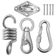 Buy hanging chair hook and get the best deals at the lowest prices on ebay! Universal Hanging Kit Heavy Duty Sturdy Ceiling Hook Mounting For Hammock Chair Heavy Bag Punching Bag Plants Porch Swing Includes Hook Mount Swivel Hook Spring Carabiner Supports Walmart Canada