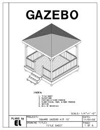 Basic hip roofs will instead have a ridge (as shown on the hip roof above). 4 Sided Gazebo Hip Roof Building Plans Blueprints 10 Do It Yourself Diy