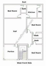 Image Result For West Facing House Design As Per Vastu Shastra West Facing House 30x40 House Plans 2bhk House Plan