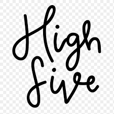 Png High Five Cursive Typography Black Text Free Image By Rawpixel Com Techi Cursive Typography Text