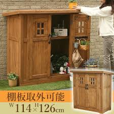 北欧風 ベランダ木製物置 h160 屋外 小型収納庫 天然木 用具入れ 仕切り棚 スリム レトロ 庭 整理 カントリー エクステリア 駐車場回り ガレージグッズ ガーデン用品屋さん 天然木 物置 屋外