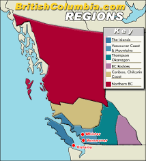 Central Vancouver Island Map Map Of British Columbia Regions – British Columbia Travel And Adventure  Vacations