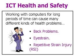 You should always aim to minimise risks, but there are specific legal requirements too. Health And Safety When Using Ict By The