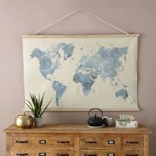 Maisons Du Monde Watercolor Map Map Print Diy Room Decor