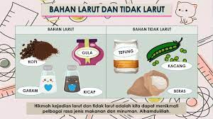 Sebagian besar sumber nabati mengandung serat larut dan tidak larut. Sains Kaffah Tajuk 11 Bahan Larut Dan Tidak Larut Tahun 2 Youtube