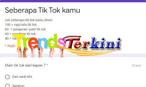 Link ujian kepekaan docs google form. Link Ujian Seberapa Tiktok Kamu Tes Docs Google Form Trendsterkini