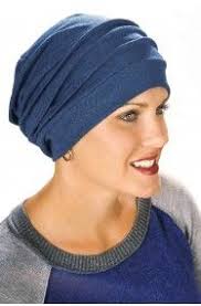 Cotton Chemo Hat Slouchy Cap In Dark Denim Beanie Hats For Women Hats For Cancer Patients Cancer Hats