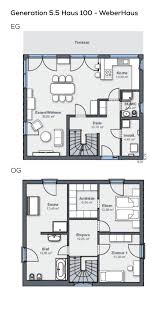 Grundriss Stadtvilla Modern Im Bauhausstil Mit Flachdach Architektur 3 Zimmer 145 Qm Wfl Erdgeschoss K Grundriss Einfamilienhaus Weber Haus Haus Grundriss