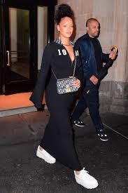 Rihanna wears sweatshirt as dress heading to dinner in l.a. Rihanna S Best Street Style Rihanna S Best Looks