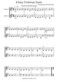 8 Christmas Duets For Violin Sheet Music Christmas Duets Digital Sheet Music