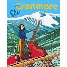 Welcome to the cranmore google satellite map! Mount Cranmore New Hampshire Vintage Art Deco Ski Poster