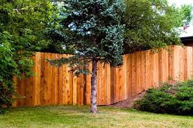 Before you start building the fence, clear the area. Fence How To Installing A Fence On A Slope Glennstone Fence Springfield Mo Building A Fence Wooden Fence Backyard Fences