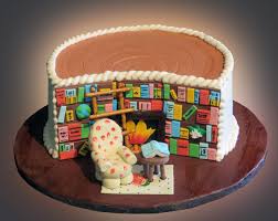 In this cake, each line of the page is individually marked using a ruler and the back of a paring knife, then pages… Library Cake Sweet Somethings Desserts