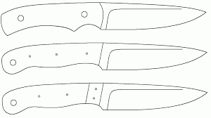 A free to use collection of of knife patterns templates in printable pdf format each. My Library Knife Template Knife Patterns Knife Making