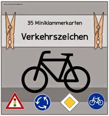 35 Miniklammerkarten Zu Bekannten Verkehrsschildern Momentan Bereitet Sich Meine Klasse Au Verkehrserziehung Grundschule Fahrradprufung Grundschule Grundschule
