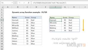 Excel Dynamic Array Exceljet