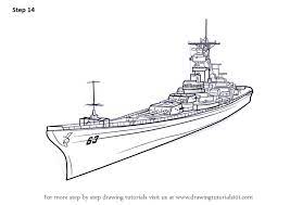 Learn How To Draw Uss Missouri Aka Big Mo (Battleships) Step By Step :  Drawing Tutorials | Uss Missouri, Battleship, Drawings