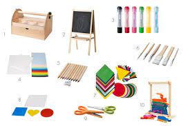 Favorite Art Supplies From Ikea Toddler Art Supplies Kids Art Supplies Montessori Art