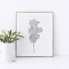 Oak Tree Modern Forest Scandi Style Wall Art Print Or Canvas Woodland Nursery Artwork Wall Art Prints Minimalist Wall Art