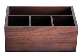 Rectangular walnut 1 drawer writing desk with solid wood material. Black Walnut Wooden Desktop Storage Organizer Remote Control Caddy Holder Wood Box Container For Desk Of Desktop Storage Wood Boxes Organize Remote Controls