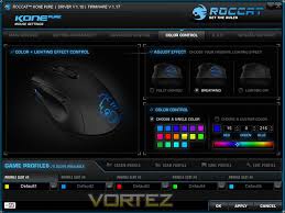 The mouse comes out of box with 1000hz polling and default dpi steps, i simply go down to 400 and leave it there. Roccat Kone Pure Review Software