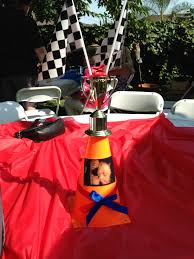 Touch device users, explore by touch or with swipe gestures. Baby Shower Race Car Theme Centerpieces Creative Baby Shower Baby Boy Shower Baby Shower Centerpieces