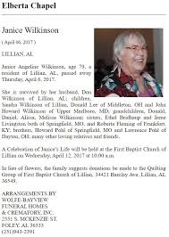 Janice Angeline Pohl Wilkinson (1937-2017)