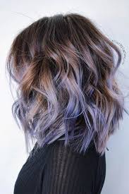 Medium Length Hairstyles To Look Unique Every Day Glaminati Thick Hair Styles Pastel Purple Hair Hair Styles