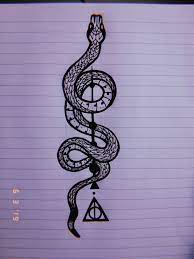 Pin By Jessalex Art On Tattoos Harry Potter Snake Harry Potter Tattoos Harry Potter Snake Tattoo