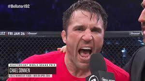 Chael Sonnen Bellator 192 post fight interview