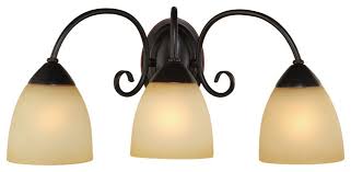 Oil Rubbed Bronze 3 Light Bathroom Vanity Wall Fixture Traditional Bathroom Vanity Lighting By Door Corner