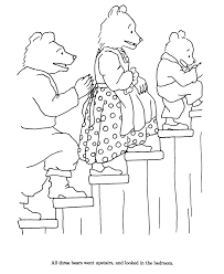 Goldilocks And The Three Bears Coloring Pages Goldielocks Bear Coloring Pages Coloring Pages Truck Coloring Pages