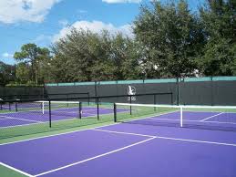 Pelican Landing Pickleball Court After5 Reduced Fence Pickleball Court Noise