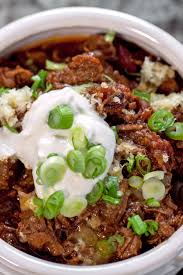 Korean Texas Style Chili There S Nothing Like A Rich Meaty And Beanless Bowl Of Texas Chili Except Texas Style Chili Asian Chili Recipe Steak Chili Recipe