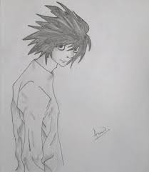 Ryuzaki pencil art work. : rdeathnote