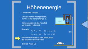 Wenn sich ein körper von einer startposition zu einer. Hohenenergie Auch Lageenergie Bzw Potentielle Energie Youtube