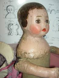 Early 1908 pre-patent, 14" Alabama Baby doll, Ella Smith, gold boots, brown  eyes