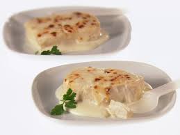 Broiled Halibut With Bechamel Sauce Recipe Halibut Recipes Food Network Recipes Bechamel Sauce