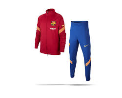 Vom adidas trainingsanzug für den fußball bis zum jogginganzug für die freizeit bekommst du jeden sportanzug auch mit einer beflockung. Nike Fc Barcelona Strike Trainingsanzug Kinder 621 In Rot